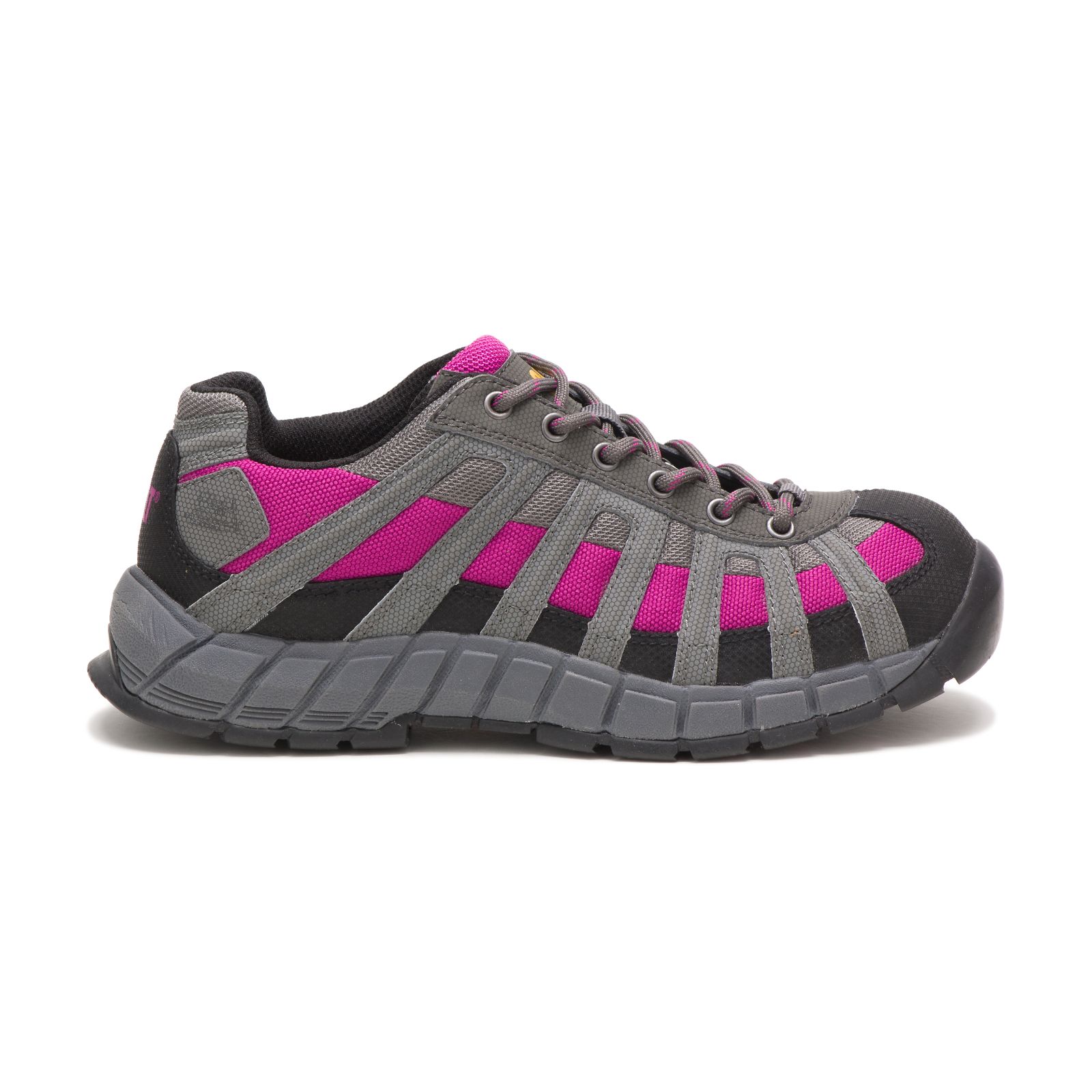 Caterpillar Shoes PK - Caterpillar Switch Steel Toe Womens Steel Toe Shoes Grey/Pink (821796-QET)